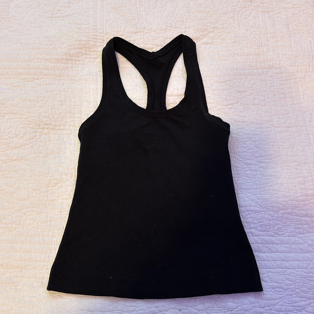 Black Lululemon tank top size 0!